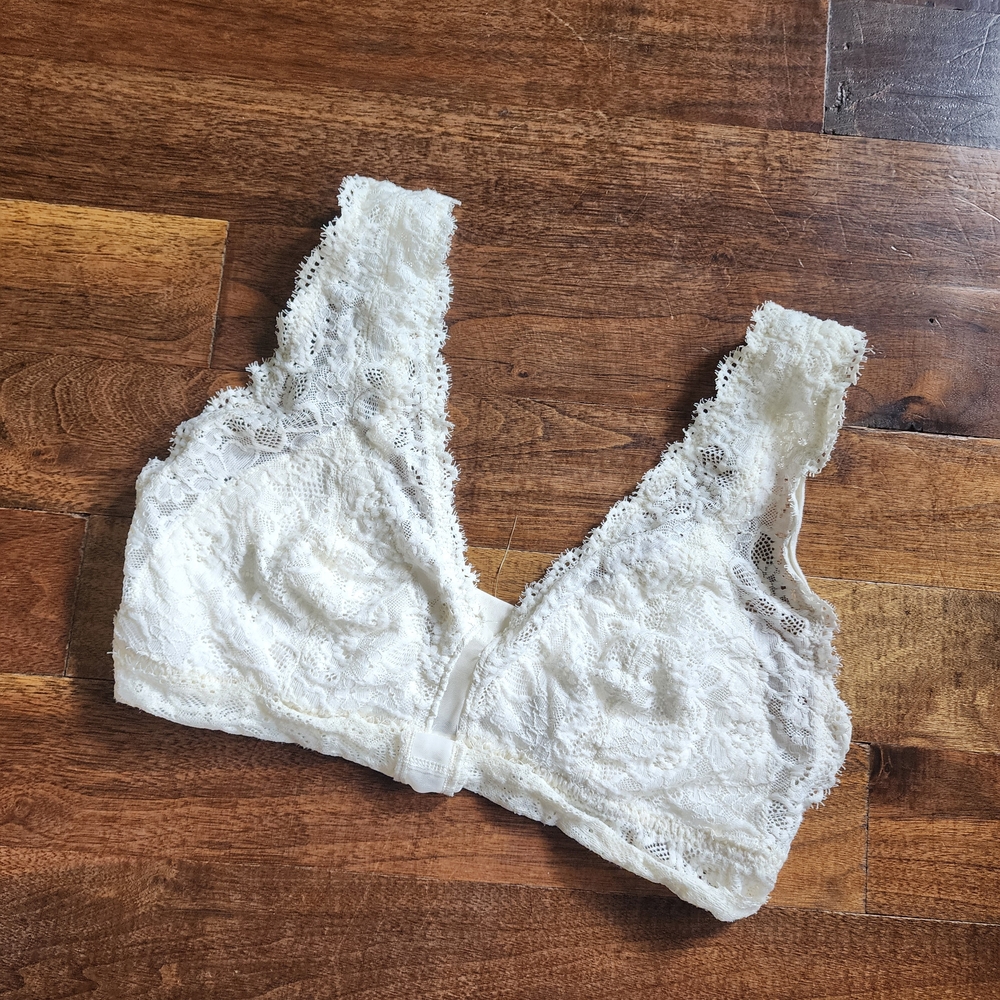 Aerie White Lace Bralette